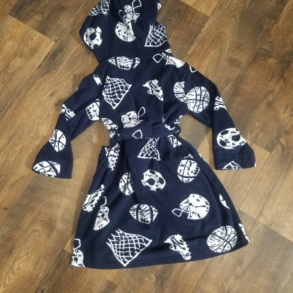 Komar kids sports fleece hooded robe